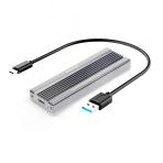 Fideco USB 3.1 Gen2 Type-C to M.2 PCIe NVMe SSD Harddisk Kutusu Gri