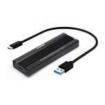 Fideco USB 3.1 Gen2 Type-C to M.2 PCIe NVMe SSD Harddisk Kutusu Siyah