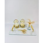 Fidelity Gold Desenli Söz Tepsisi BRONZ