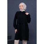 FİDEY APOLETLİ KETEN TESETTÜR TUNİK
