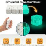 Fidget Cube Stres Küpü - ( Glow ) - 6 Fonksiyonlu Odaklanma ve Zihin Egzersizi