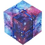 Fidget Infinity Cube, Infinity Cube Antistress Oyuncak Stres ve Anksiyete Giderici Rahatlatıcı Oyuncak (Mor) Mor