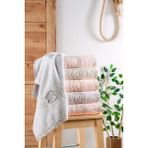 Fiesta Bella Dantel Bambu Oyma Nakışlı 50X90 cm El Yüz Havlusu 6 Lı Pvc Kutulu - 50 x 90 cm - Pembe
