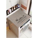 Fiesta Home Modern Kelebek Desenli Çamaşır Makinesi Örtüsü Leke Tutmaz Dekoratif Banyo Matı - 60x60 cm