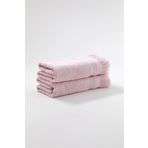 Fiesta Kadife Etamin Saçaklı 2'li 50x90 CM Pembe El Havlusu