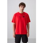 Fiesta Pamuklu Kalın Yumuşak Dokulu Oversize Fit Baskılı Erkek T-Shirt - 88330