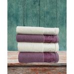 Fiesta Vıp Jakarlı 4 Lü Hamam Takımı 2 Adet 50 x 90 cm 2 Adet 90 x 150 cm - 90 x 150 cm - Beyaz - Kırmızı