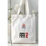 Fifa Oyun Baskılı Çanta Çift Taraflı Baskı Kişiye Özel Beyaz Model 2