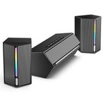 FIFINE AmpliGame A22 RGB Gaming Hoparlör - Subwoofer'lı PC Ses Sistemi - 3.5mm AUX Girişli - Masaüstü ve TV Uyumlu