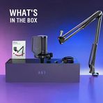 Fifine Ampligame A6t Twitch - Youtuber - - - Yayıncı Usb Mikrofon Seti (Siyah)