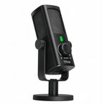 FIFINE Stüdyo Kayıt/Bilgisayar Akışı için USB-Podcast-Kondenser-Mikrofon, YouTube Müzik Vokal Oluşturma için Masaüstü-Metal-Mic, Monitör-Mix Ses Kontrolü, Düşük Kesim Anahtarı (PROFILE3)