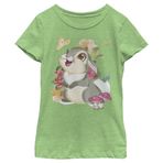 Fifth Sun Little, Big Disney Bambi Thumper Vintage Kız Kısa Kollu Tişört, Yeşil elma, S