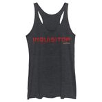 Fifth Sun STAR WARS Kadın Jedi: Fallen Order Inquisitor Wars Tri-Blend Racerback Katmanlı Atlet, Black Heather, S