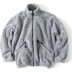 Fifty Color Peluş Wellsoft Oversize Cepli Ceket Gri Kırçıllı Erkekler İçin Rahat ve Şık