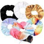 Fifwumang Gizli Fermuarlı Kadife Cepli Saç Bandı - 6 Paket Vsco Kızlar Kadınlar için Saç Tokası Saç Aksesuarları (6 PAKET B)