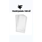 FİGANLAR 1. kalite Şeffaf Parlak Bantsız Jelatin Poşet 10x20cm Kurabiye Hediye Paketleme Poşeti 100 Adet