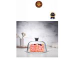 figanlar ambalaj full cam pasta kabı Patisserie Kek Fanusu Cam Kapaklı Sunum Tabağı