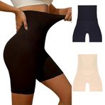 Figiza Bel Basen İnceltici Kalça Sıkılaştırıcı Yüksek Bel Paçalı Korse Tayt Lazer Kesim Pushup Korse (siyah, X-Large)
