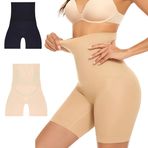 Figiza Bel Basen İnceltici Kalça Sıkılaştırıcı Yüksek Bel Paçalı Korse Tayt Lazer Kesim Pushup Korse (ten, X-Large)