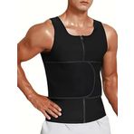 Figiza Erkek Termal Sauna Yeleği – Vücut Şekillendirici Korse, Yağ Yakıcı Fitness Egzersiz Yeleği, Terletici Spor Yelek, Zayıflama Korsesi