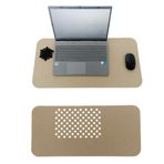 FIGIZA Keçe Masa Üstü Mouse Pad ve Bilgisayar Düzenleyici 70x32 cm – Antibakteriyel Mat, Doğal Keçe Mat, Masa Koruyucu Altlık, Ofis ve Ev için Minimalist Tasarım (açık kahve)