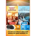 figiza Oto Araba Yan ve Arka Cam İçin Güneşlik Perde Seti 3'lü