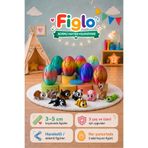 Figlo Sürpriz Yumurta Oyuncak – 3’lü Hareketli Hayvan Figürü, Sevimli Hayvan Koleksiyonu