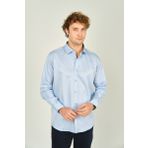 Figs Erkek Slim Fit Uzun Kollu Pamuklu Parlak Kumaş Gömlek 0013 Açık Mavi