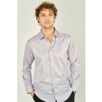 Figs Erkek Slim Fit Uzun Kollu Pamuklu Parlak Kumaş Gömlek 0013 Lila