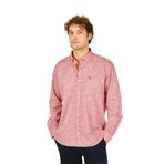 FIGS Slim Fit Çizgili Uzun Kollu Pamuk Gömlek, M, 8054920250015, Kırmızı, Erkek