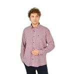 FIGS Slim Fit Ekoseli Uzun Kollu Pamuk Gömlek, L, 8054920250016, Kırmızı, Erkek