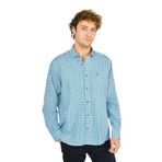 FIGS Slim Fit Ekoseli Uzun Kollu Pamuk Gömlek, S, 8054920250016, Mavi, Erkek
