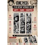 Figür Bende One Piece 3’lü Kitap Ayracı Seti – 17 x 4.7 cm – Pla 3D Baskı - Luffy - Nami - Chopper