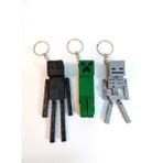 Figür Minecraft Anahtarlık Seti - İskelet, Creeper ve Enderman Karakterleri