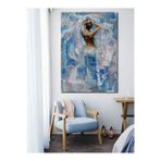 Figür Nude El Yapımı Yağlı Boya Tablo 85x115cm