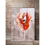Figür Soyut El Yapımı Yağlı Boya Tablo 57x75cm