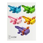 FigürDizayn Minecraft Axolotl Aksolotl Set Pembe Sarı Mor Yeşil Mavi Figür