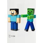 FigürDizayn Minecraft Steve ve Zombi Set Hareketli Eklemli Figür