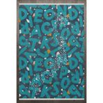 Figürlü Mavi Pamuk Dikdörtgen Pamuk Makinada Yıkanabilir Kaymaz Taban Dijital Makine Baskı Salon Halı-I-F_Child-1024-160x400