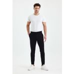 FİHA /-ERKEK DÜZ PAÇA JOGGER PANTOLON - SİYAH 9535
