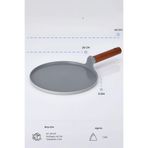 Fika Alüminyum Döküm Krep Tava 26Cm Gri