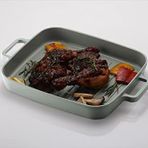 Fika Dikdörtgen Aluminyum Grill Tava 28Cm Gri