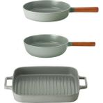 Fika Gri 3 Parça Tava Seti - 100 cm