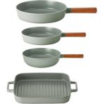 Fika Gri 4 Parça Tava Seti - 100 cm