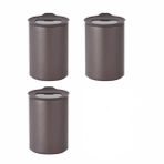 Fika One Seramik 3 Adet 650 Ml Gri Saklama Kabi D-Neone065-07