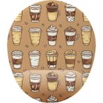 Fikirler Kahve Bardakları Bilek Destekli Mouse Pad