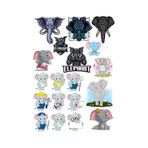 Fil Sticker Set-5 17 Parça Telefon, Tablet, Defter, Laptop Sticker