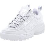 Fila Kadın Disruptor II Leopar Spor Ayakkabı, Üçlü Beyaz, 40 EU