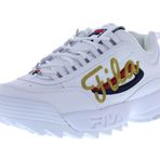 Fila Kadın Disruptor II Premium Spor Ayakkabı, Beyaz/Lacivert/Kırmızı-beyaz, 37.5 EU