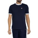 Fila - Marconi Esansiyel Vintage Tişört, Peacoat/Beyaz, XXL